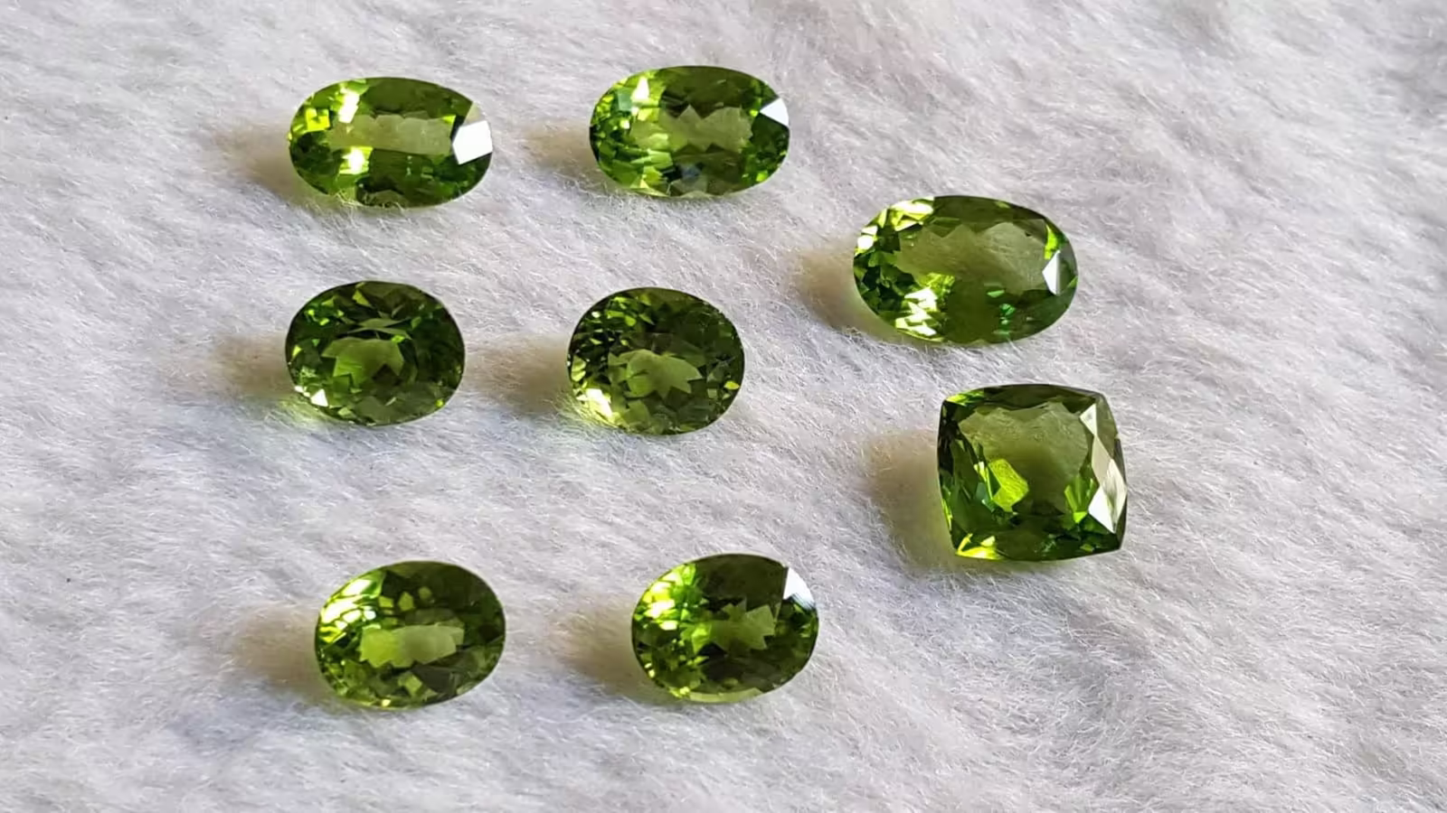 Peridot — fresh green gemstone
