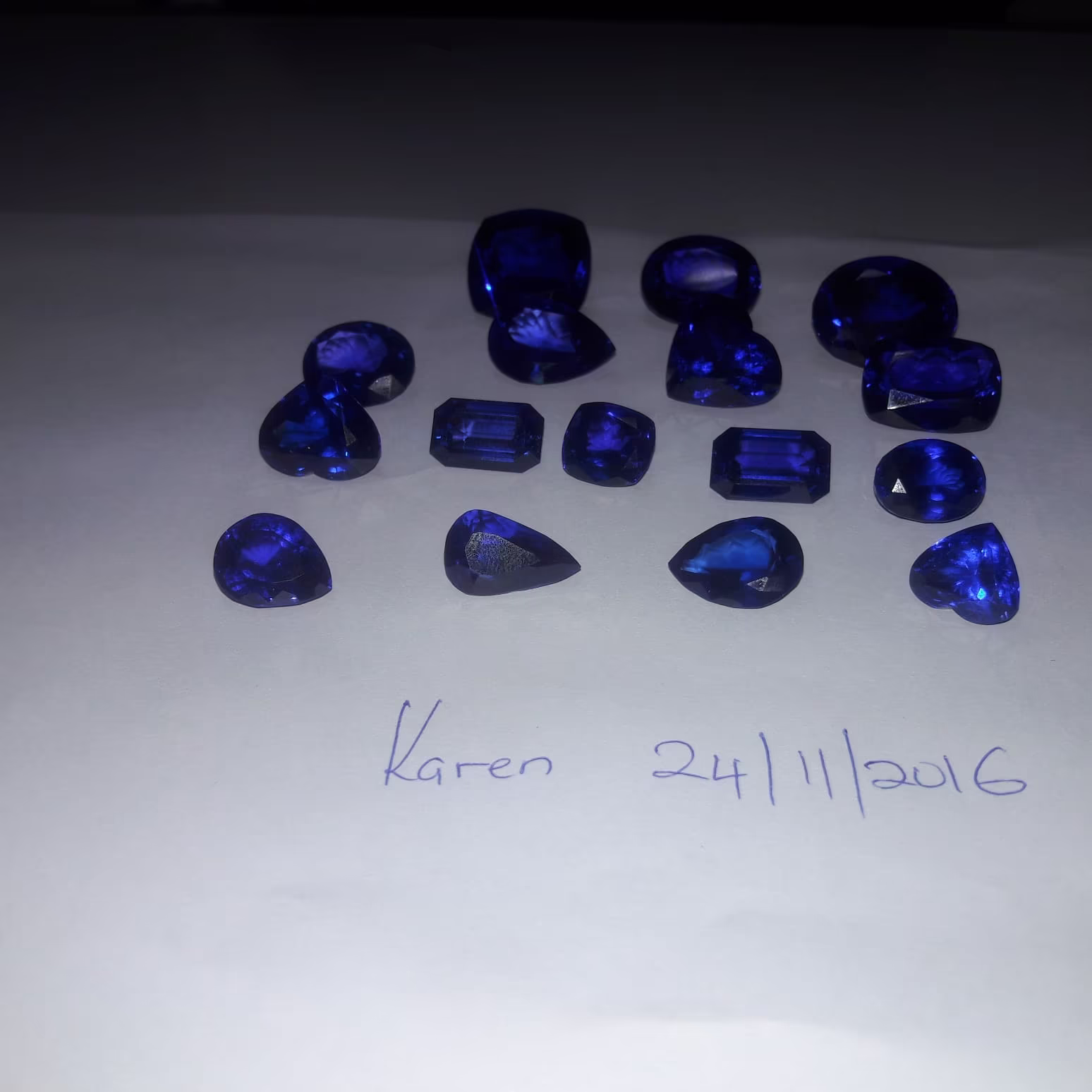 Tanzanite — cut blue-violet gemstone