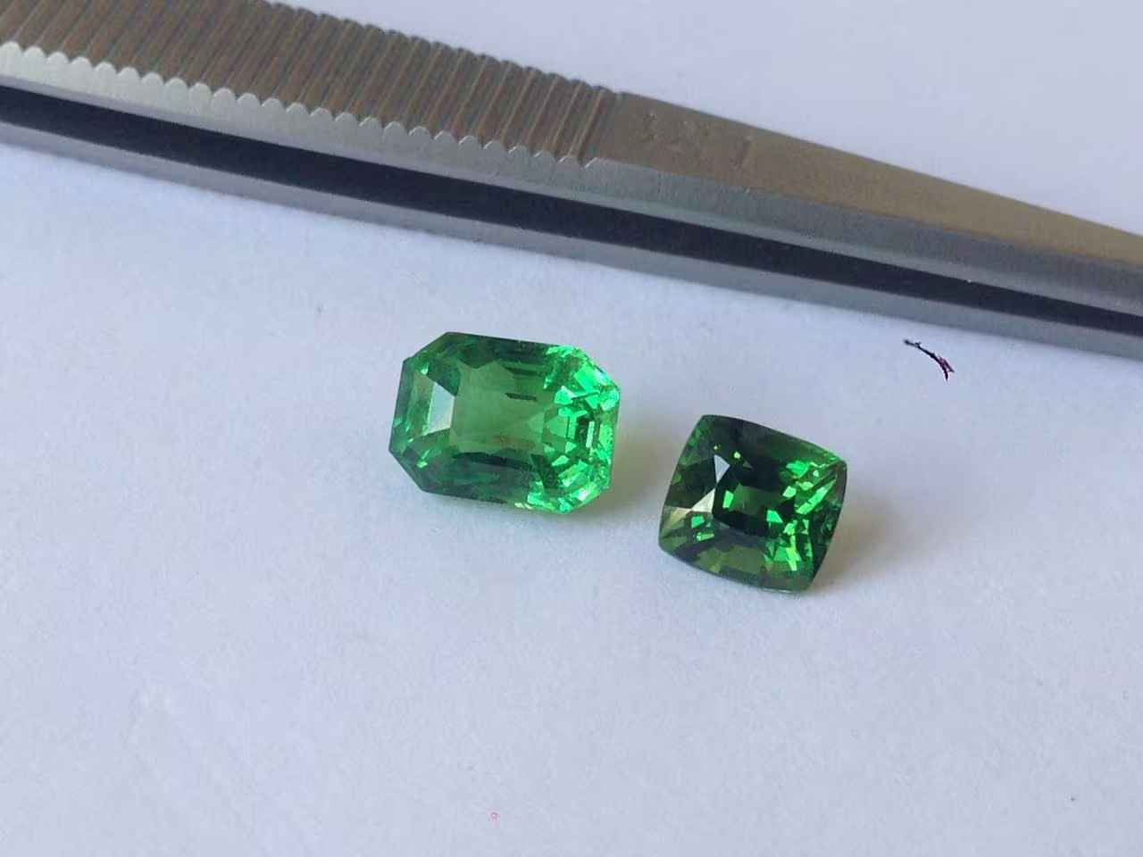 Tsavorite Garnet rough stones